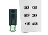 Timbro Combicraft Yes Rotondo Da 10 Mm - Inchiostro Nero