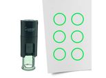 Timbro Combicraft Rotondo Rotondo Da 10 Mm - Inchiostro Verde