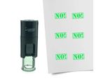 Timbro Combicraft No Rotondo 10 Mm - Inchiostro Verde