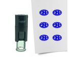 Timbro Combicraft Pizza Rotondo Da 10 Mm - Inchiostro Blu