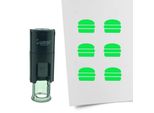 Timbro Combicraft Hamburger Rotondo Da 10 Mm - Inchiostro Verde