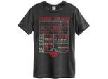 Amplified - Maglietta "The Wall"" Per Uomo/Donna Unisex GD466 (Xl) (Charcoal/Red)"