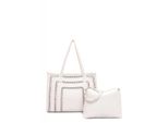 Suri Frey Borsa Shopper Maddy Shopper Ecru / Aranc Fluo Avorio