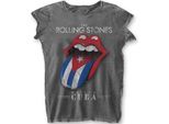 The Rolling Stones - Maglietta "Havana Cuba"" Da Donna RO2106 (Xxl) (Antracite)"