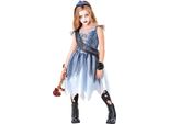 Bristol Novelty - Costume "Miss Halloween"" BN4787 (140) (Blu/Argento/Nero)"