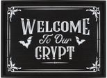 Something Different - Lavagna "Welcome To Our Crypt"", Mdf SD4781 (Taglia Unica) (Nero)"