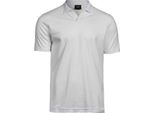 Tee Jays - Polo Con Scollo A V Da Uomo PC5194 (Xl) (Bianco)