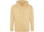 Awdis - Felpa Con Cappuccio E Zip Integrale Da Uomo RW8746 (Xxl) (Sand)