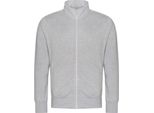 Awdis - Felpa "Campus"" Con Zip Integrale Per Uomo/Donna Unisex RW8773 (Xl) (Grigio Screziato)"