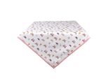 Tovaglia Clayre & Eef 100X100 Cm Beige Rosa Cotone Farfalle
