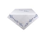 Tovaglia Clayre & Eef 130X180 Cm Bianco Blu Cotone Pesce