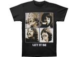 The Beatles - Maglietta "Let It Be Sepia"" Per Uomo/Donna Unisex RO802 (S) (Nero)"