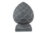 Clayre & Eef Decorazione Cono In Abete Ø 18X24 Cm Pietra Grigia