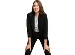 Dorothy Perkins - Blazer Arricciato Per Donna DP154 (36 De) (Nero)