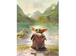 Star Wars: Il Libro Di Boba Fett - Stampa Su Tela Con Cornice PM5865 (80 Cm X 60 Cm) (Verde)