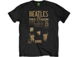 The Beatles - Maglietta "Shea '66"" Per Uomo/Donna Unisex RO2094 (L) (Nero)"