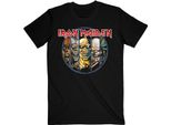 Iron Maiden - Maglietta "Eddie Evolution"" Per Uomo/Donna Unisex RO405 (S) (Nero)"