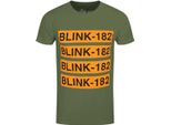 Blink 182 - Maglietta Da Uomo/Donna Unisex RO675 (Xl) (Verde Militare)