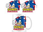 Sonic The Hedgehog - Tazza Da Caffè "Thumbs Up"" PM5814 (Taglia Unica) (Bianco/Blu/Rosso)"