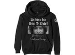 John Lennon - Felpa Con Cappuccio "Listen To This"" Per Uomo/Donna Unisex RO1795 (S) (Nero)"