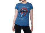 The Rolling Stones - Maglietta "Havana Cuba"" Da Donna RO1779 (S) (Blu Denim)"