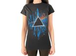 Pink Floyd - Maglietta "Dark Side Of The Moon"" Da Donna RO1807 (M) (Nero/Blu)"