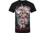 Slayer - Maglietta "World Painted Blood Skull"" Per Uomo/Donna Unisex RO1814 (M) (Nero)"