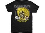 Iron Maiden - Maglietta "Killer World Tour 81"" Per Uomo/Donna Unisex RO2243 (M) (Nero)"