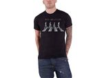 The Beatles - Maglietta "Crossing"" Per Uomo/Donna Unisex RO1880 (S) (Nero)"