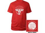 Van Halen - Maglietta "1979 Tour"" Per Uomo/Donna Unisex RO2256 (L) (Rosso)"