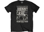 Johnny Cash - Maglietta "Prison"" Per Uomo/Donna Unisex RO115 (S) (Nero)"