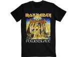 Iron Maiden - Maglietta "Powerslave World Slavery Tour"" Per Uomo/Donna Unisex RO1000 (S) (Nero)"