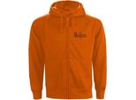 The Beatles - Felpa Con Cappuccio A Zip Intera Per Uomo/Donna Unisex RO288 (Xl) (Arancione)