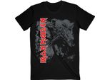 Iron Maiden - Maglietta "Hi-Contrast Trooper"" Per Uomo/Donna Unisex RO408 (S) (Nero)"