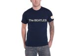 The Beatles - Maglietta Logo Per Uomo/Donna Unisex RO725 (L) (Blu Navy)