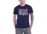 The Beatles - Maglietta Logo Per Uomo/Donna Unisex RO1633 (L) (Blu Navy)