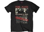 Pink Floyd - Maglietta "Knebworth '75"" Per Uomo/Donna Unisex RO2227 (M) (Nero)"