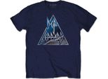 Def Leppard - Maglietta Logo Unisex Uomo/Donna RO2570 (Xxl) (Blu Navy)