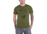 Green Day - Maglietta Uomo/Donna Unisex RO286 (Xxl) (Verde Militare)