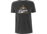 Foo Fighters - Maglietta Da Uomo/Donna Unisex RO705 (M) (Grigio Screziato)