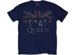 Queen - T-Shirt Uomo/Donna Unisex RO1031 (L) (Blu Navy)