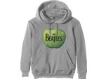 The Beatles - Felpa Con Cappuccio Logo Per Uomo/Donna Unisex RO103 (L) (Grigio)