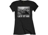 Maglietta The Beatles - "Let It Be Studio"" Da Donna RO1289 (Xl) (Nero)"