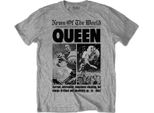 Queen - Maglietta "News Of The World"" Per Uomo/Donna Unisex RO1338 (L) (Grigio)"