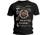 Slayer - Maglietta "Haunting 84 Flier"" Per Uomo/Donna Unisex RO1479 (S) (Nero)"