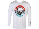 Guns N Roses - Maglietta "Motorcross"" Uomo/Donna Unisex Manica Lunga RO1452 (Xxl) (Bianco)"