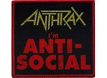 Anthrax - Toppa "Anti-Social"" RO3924 (Taglia Unica) (Rosso/Giallo/Nero)"