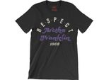 Aretha Franklin - Maglietta "Respect"" Per Uomo/Donna Unisex RO4524 (Xl) (Nero)"