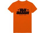 Van Halen - Maglietta "World Tour '78"" Per Uomo/Donna Unisex RO2048 (S) (Arancione)"