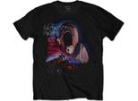 Pink Floyd - Maglietta "The Wall Scream & Hammers"" Per Uomo/Donna Unisex RO2050 (S) (Nero)"